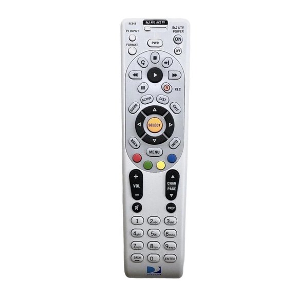 Genuine DirecTV RC64R Replacement Remote Control Tested Works Gray EUC - Picture 1 of 5